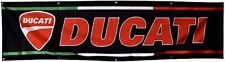  DUCATI MOTORCYCLE BANNER 2 X 8 FT  RACING SERVICE STATION BIKE BANNER FLAG  picture