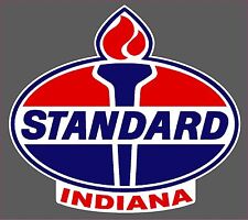 SUPER HIGH GLOSS OUTDOOR 3.5 INCH STANDARD OIL INDIANA DECAL STICKER  picture