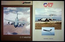 1990's Vought C-17 Globemaster III Airlifter Photo Specification Sheets 11x8  picture