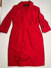 DELTA AIRLINES COLLECTION Uniform Flight Attendant Red Dress with Belt Size 14 picture