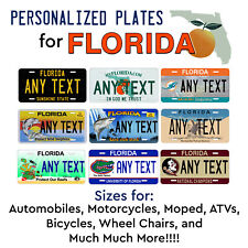 FLORIDA Personalized Custom License Plate Tag for Auto Car Bicycle ATV Bike etc picture