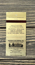 Vintage Hickory Greens Flat Inc. West Lafayette Ohio Matchbook Cover  picture