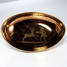 Mottahedeh Winterthur Repro Neoclassical Mythological Copper Lustre Ware Dish picture