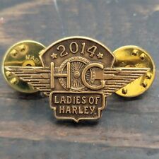 Harley Owners Group HOG 2014 LADIES of HARLEY H.O.G. Motorcycle Vest Jacket Pin picture