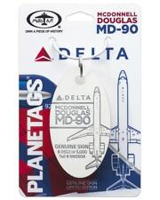 Delta Airlines McDonnell Douglas MD-90 Tail #N905DA Aluminum Plane Skin Bag Tag picture