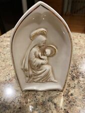 Vintage Lefton Virgin Mother Mary Madonna Baby Jesus Planter/Container picture