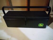 John Deere Tractor Tool box  with handle and plastic lid new picture
