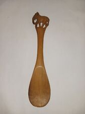 Vintage Wooden Spoon Carved Elephant 2 1/2