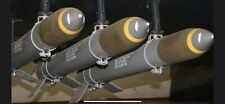 WWII HVAR Aircraft Inert Attachment Metal  Rings RARE Rocket 5