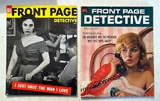 Front Page Detective Magazine: October 1954/February 1962 true crime pulp picture