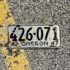 1947 Oregon License Plate Garage Auto Decor Car Show Wall Decor Grunge 426 071 picture
