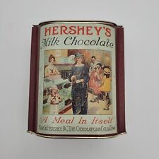 Vintage Hershey's Milk Chocolate A Meal In Itself BristolWare Tin Hinged Box  picture