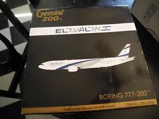 Very Rare 1st Ed Gemini Jets Boeing 777-200 EL AL, 1:200, Perfect picture