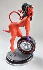 Coop WHEEL GIRL Statue SEXY DEVIL Racing Art TOWER RECORDS Ltd Ed #60/1970 pcs picture