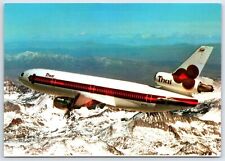 Aviation Postcard Thai Airways International Airlines In Flight EW7 picture