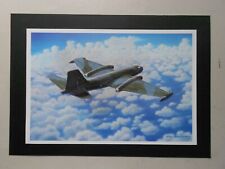 MILITARY AVIATION PRINT : COMING INTO WAKE-CANBERRA MK 20 OVER WAKE ISLAND picture