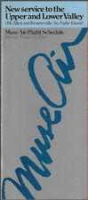 Muse Air system timetable 1/15/85 [8051] Buy 4+ save 25% picture