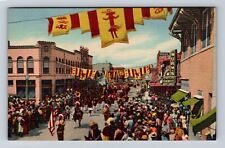 Gallup NM-New Mexico, Parade at Inter Tribal Ceremonial, Vintage Postcard picture