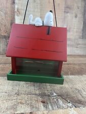 Rare Vintage NCE Peanuts Snoopy on Doghouse Bird Feeder 48022 Damaged See Photos picture