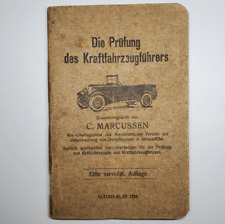 Antique Car automobile driving German vintage instructor booklet manual 1928 old picture