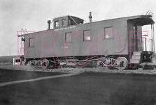Laramie, North Park & Western (LNP&W) Caboose 1 at Walton, CO in 1945 - 8x10 picture