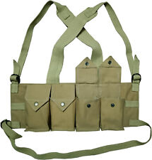 Rhodesian Fereday & Sons Chest Rig Bush War Magazine Tactical Canvas 4 Mag Pouch picture