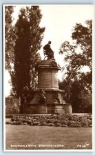 Postcard Shakespeare's Statue, Stratford-on-Avon RPPC H186 picture