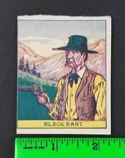 Vintage 1930's Black Bart Cowboy Western R130 Card #342 picture