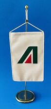 Alitalia Airlines Logo Double-Sided Advertising Banner- with brass stand picture