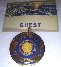 Vintage 1959 41st Annual Convention American Legion Wildwood NJ Guest Pinback picture
