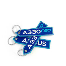 Airbus A330 Neo Embroidered Keyring picture