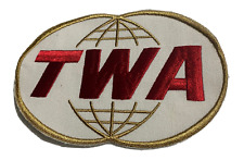 TWA AIRLINES UNIFORM PATCH LARGE  7 X 5 inch - New Original picture