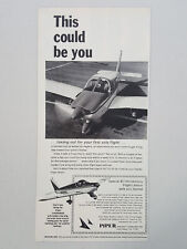 1968 Piper Aircraft Cherokee Flight Lessons Tricycle Gear Vtg Magazine Print Ad picture