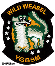 USAF 422d TEST & EVALUATION SQ -422 TES- F-16 WILD WEASEL -Nellis AFB- VEL PATCH picture