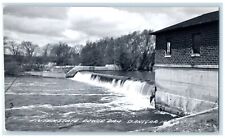c1940's Interstate Power Dam St. Ansgar Iowa IA RPPC Photo Vintage Postcard picture