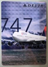  Delta Air Lines BOEING 747 - 400 Aircraft Pilot Trading Collector Card #42 picture