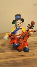 Antique Vintage Wind-up Musical Clown w Violine Home Decoration picture