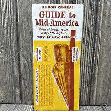 Vintage Illinois Central Guide to Mid America New Orleans Brochure picture