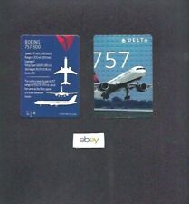 DELTA AIR LINES 2016 BOEING 757-300 PILOT COLLECTOR CARD #43 picture