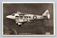 RPPC RAF De Havilland 86B Biplane Aeroplane Photograph Valentine & Sons Postcard picture