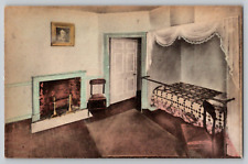 Monticello VA Vintage Handcolored Albertype Postcard President Monroe's Room picture