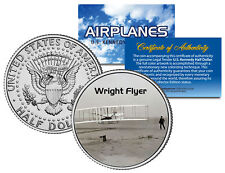 WRIGHT FLYER * Airplane Series * JFK Kennedy Half Dollar Colorized US Coin picture
