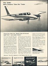 1966 Cessna 310K Private Plane Vintage Advertisement Print Art Ad J621 picture