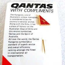Qantas Australian Airline Stick Pin Commercial Jet Plane 1990s? Promo New NOS picture