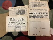 Lot of Milwaukee Journal Newspapers JFK November 1963 picture
