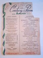 1940 ADOLPHUS HOTEL CENTURY ROOM RESTAURANT MENU- 10
