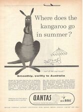 Qantas Airways Australians With Boac Advertising 1 Page 1958 Smoothly Swiftly picture
