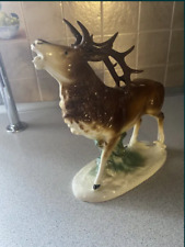 A German Porcelain Statue - A Wild Deer - A Beautiful Masterpiece as A Gift picture