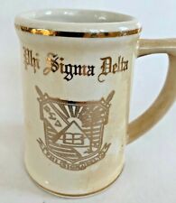 vtg 1964 Phi Sigma Delta Cornell University MUG cup Ithaca NY tankard fraternity picture