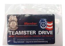 Vintage Teamsters Drive Pin on Member Card Democrat Republican Independent Voter picture